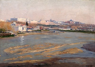The Banks of the River Manzanares by Aureliano de Beruete